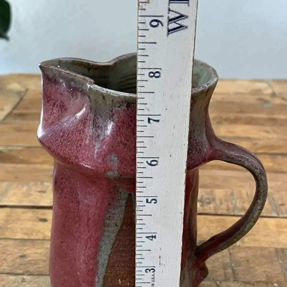 Studio Art Pottery Stoneware Pitcher 7.5